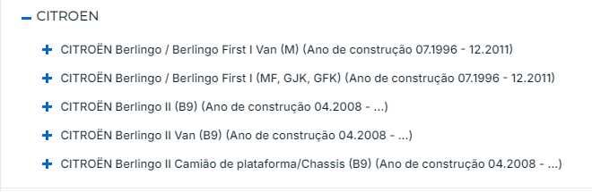 JOGO DE CALÇOS // PEUGEOT - CITROEN