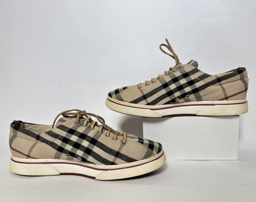 Жіночі кеди burberry клетка вінтаж