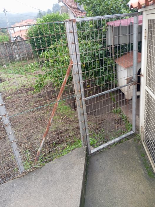 Grade mais casota mais cobertura para o seu cão