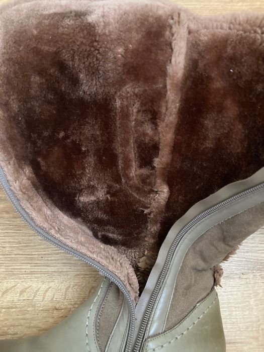 Зимние сапоги 35 р натуральная кожа замш