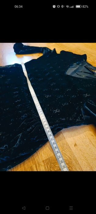 Sukienka  Sugarfree damska 38 M czarna misiu złote kropki świąteczna