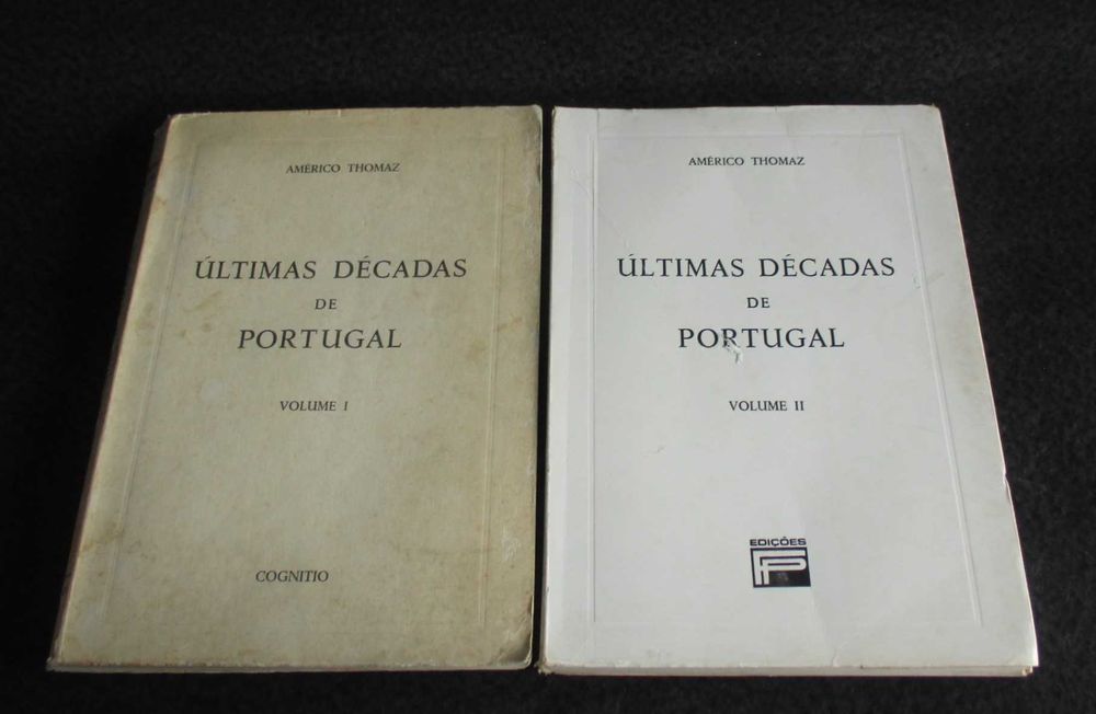 Livros Últimas Décadas de Portugal Américo Thomaz 2 Volumes