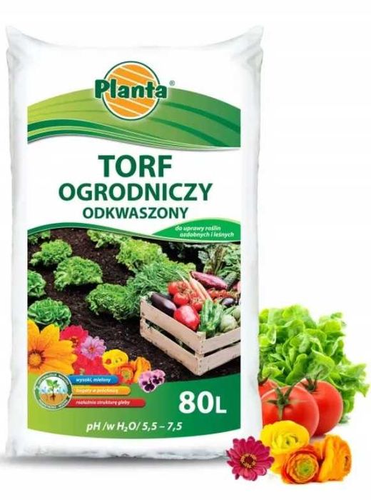 Ziemia ogrodowa podłoże torf do trawy warzyw kwiatów wysiewu storczyka