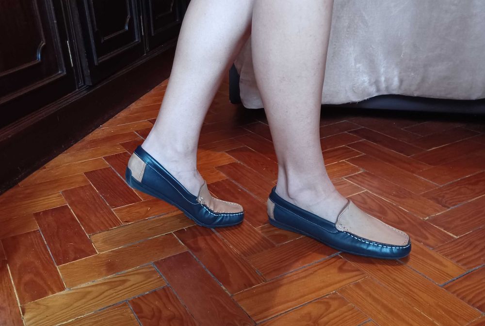 Mocassins em pele Barros
