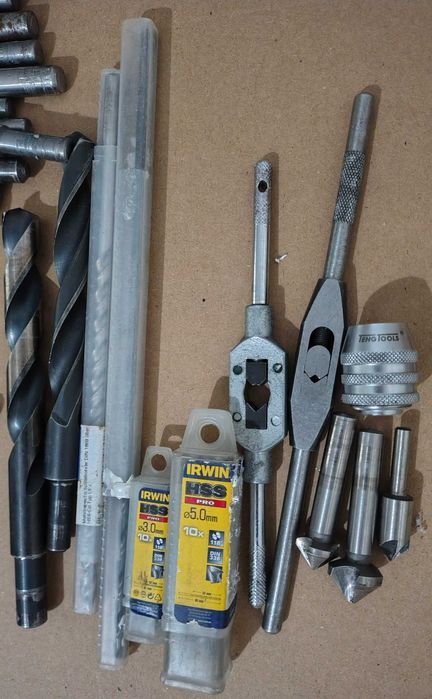 Wiertła do metalu Nowe i Używane, Wurth,Berner itp. Gwintowniki Zestaw