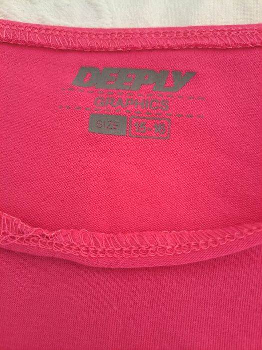 T-shirt Deeply 15-17 anos rosa fuscia
