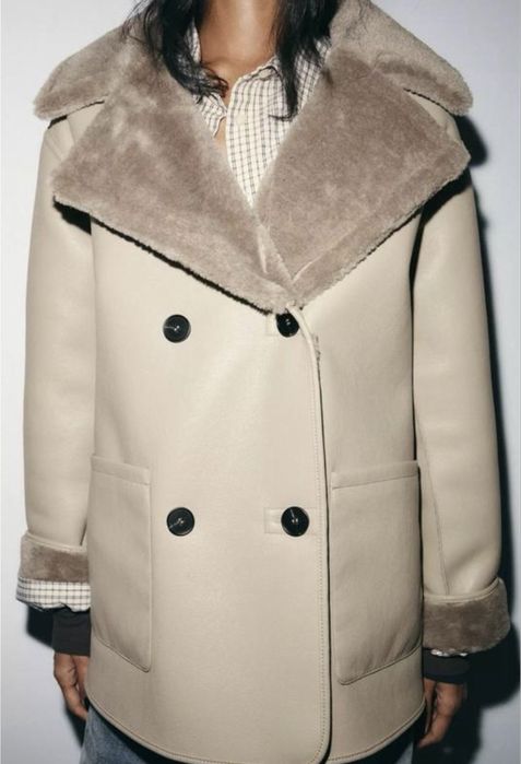 Двостороння дублянка від Zara розмір S