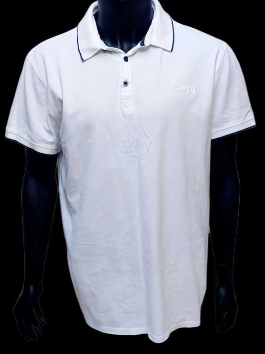 Bawełniana biała koszulka polo męska BIG STAR, R. XL