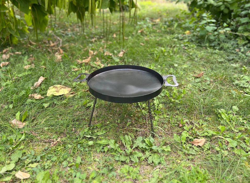 Набір Сковорода 40см з підвісом для вогню, САДЖ новий розбірний