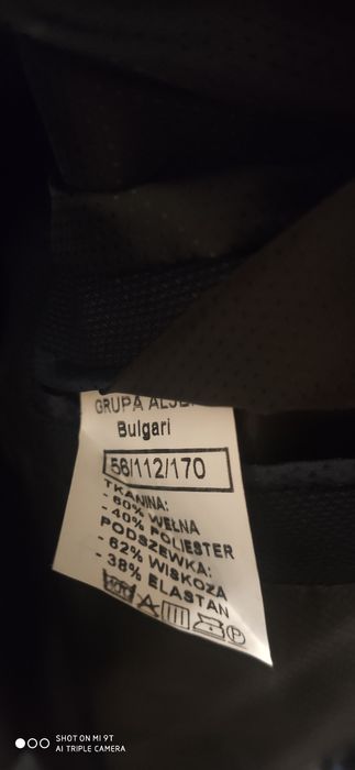 Garnitur męski młodzieżowy