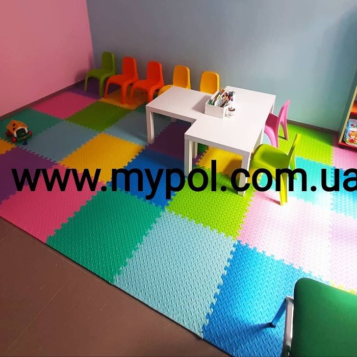 Мягкий пол, пазлы, коврик пазл, килимок пазл, термо коврик