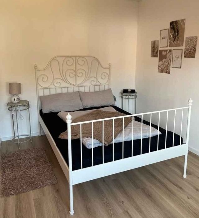 Łóżko dwuosobowe z IKEA 140x200 ze stelażem, materac GRATIS. Dostawa
