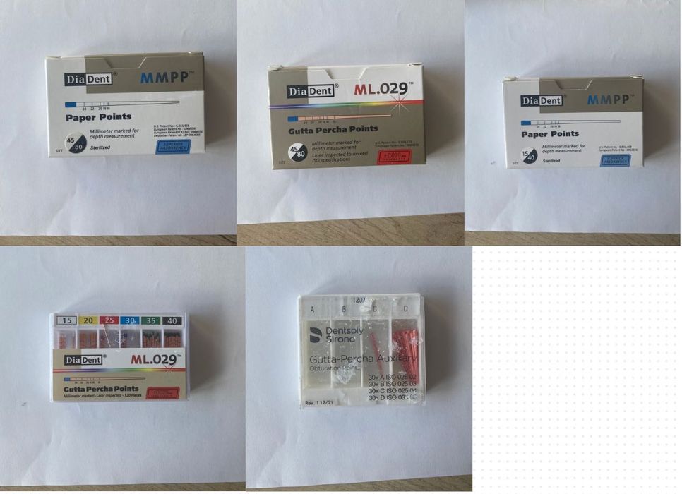 Kit de medicina dentária (mala com vários materiais de endodontia)