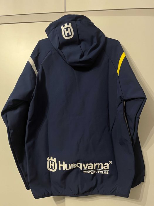 Kurtka Softshell Bluza (Husqvarna Navy Kaptur)(cross,quad,enduro,mtb)