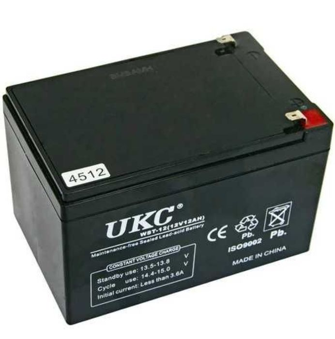 Аккумулятор батарея UKC 12V 7Ah 9Ah 12Ah 18Ah 24Ah 120Ah 150Ah