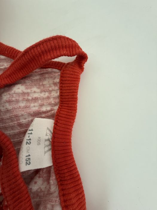 Sukienka zara kids 140 i 152 czerwona w kwiatki
