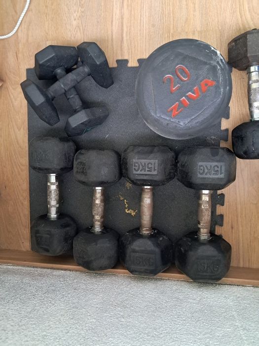 Halteres revestidos a  borracha (Vendo em  conjunto ou separado)