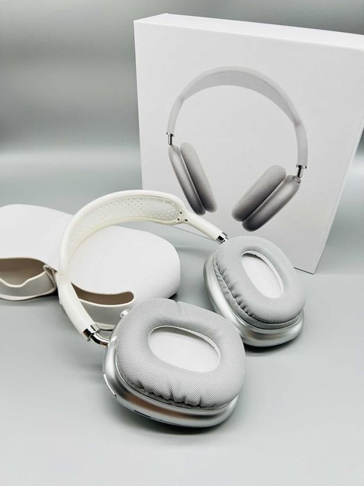 Нове постачання Lux АірПодс Max White з шумодавом чохол у подарунок