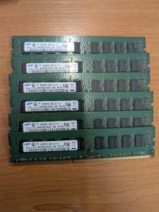 Kości RAM Samsung 4gb 2rx8 pc3 10600E 09 10 E1