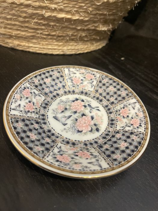 Par de Pratos Japoneses Vintage - Eiwa Kinsei (Ouro 24kt)