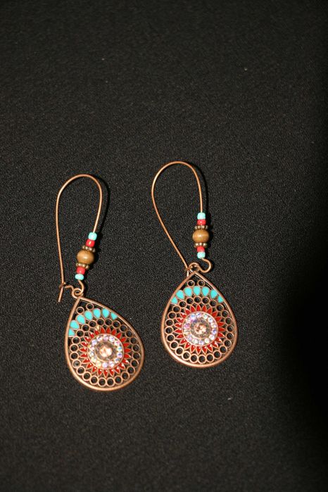 Brincos Handmade com Brilhantes