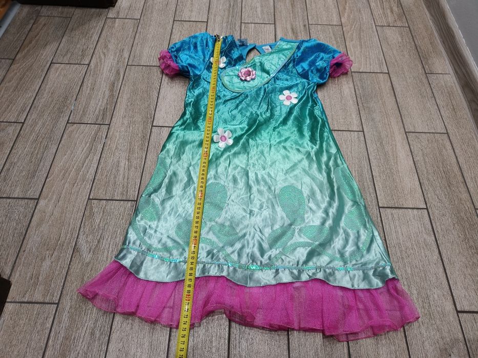 Sukienka strój poppy trolle trolls roz.7-8 lat (122-128cm)