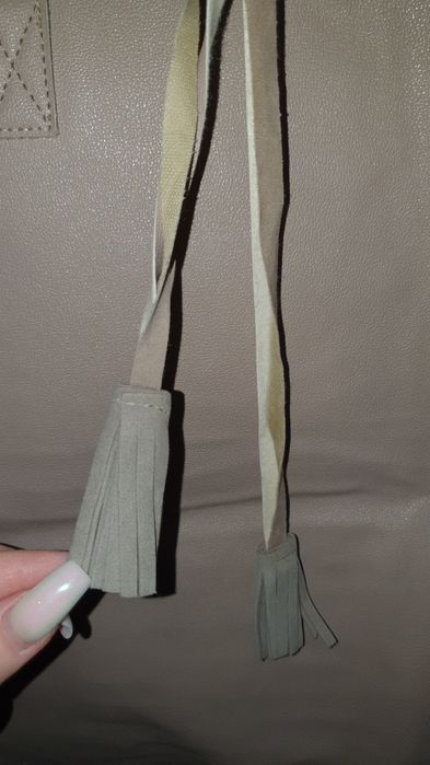 Torba shopperka kremowa