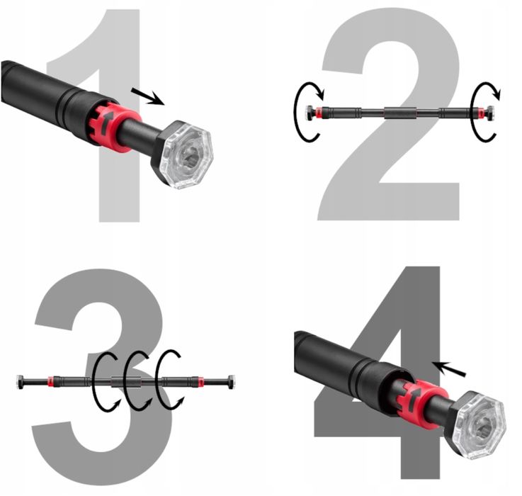 Drążek do Podciągania Ćwiczeń Treningowy Mocny Regulowany Stalowy