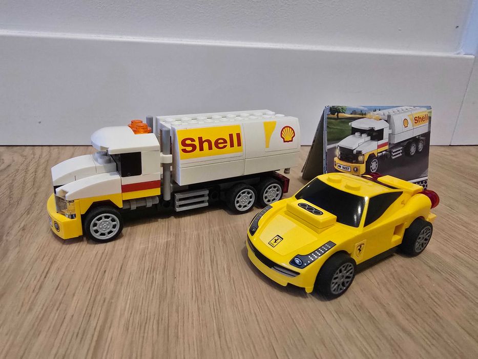Lego 40196 shell ciężarówka i ferrari 30194
