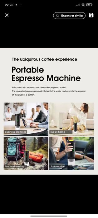 Máquina de café portátil/TOP