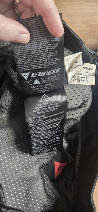 DAINESE Senhora – Calças de Pele | Tamanho 46 | Como Novas