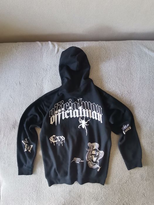 Bluza Boohoo MAN S Mens Oversized Graffiti opium gothic Print Hoodie