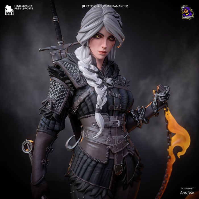 Ciri  | Wiedźmin 4 | Figurka | druk 3D z żywicy (12K)