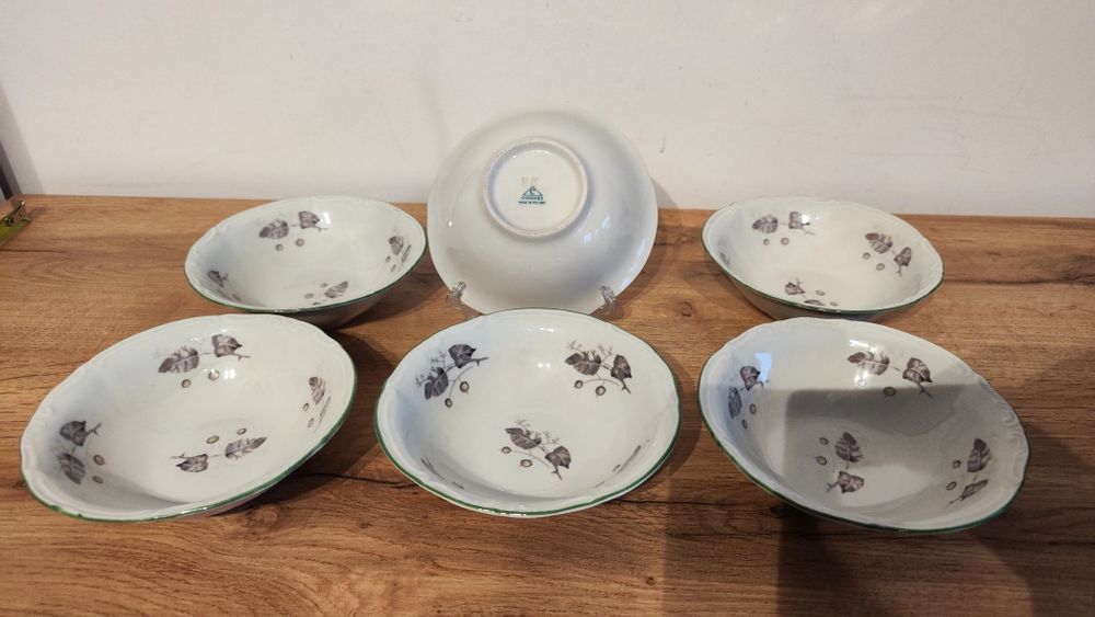 Chodzież miseczki półmiski z porcelany