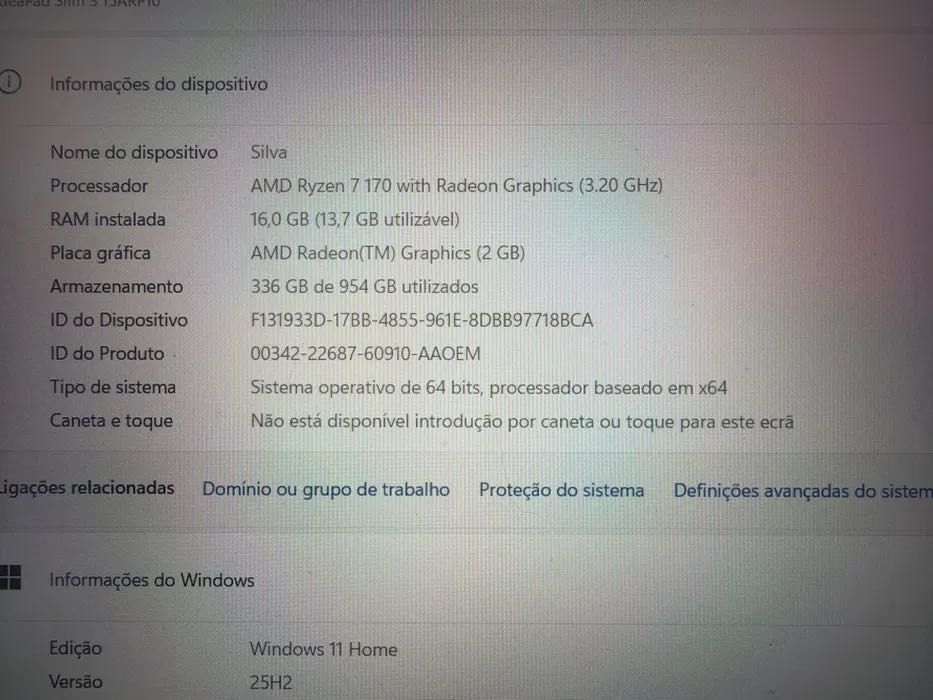 Lenovo 1000Gb De espaço Aceito trocas