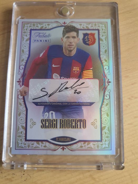 Karta Panini z autografem Sergi Roberto