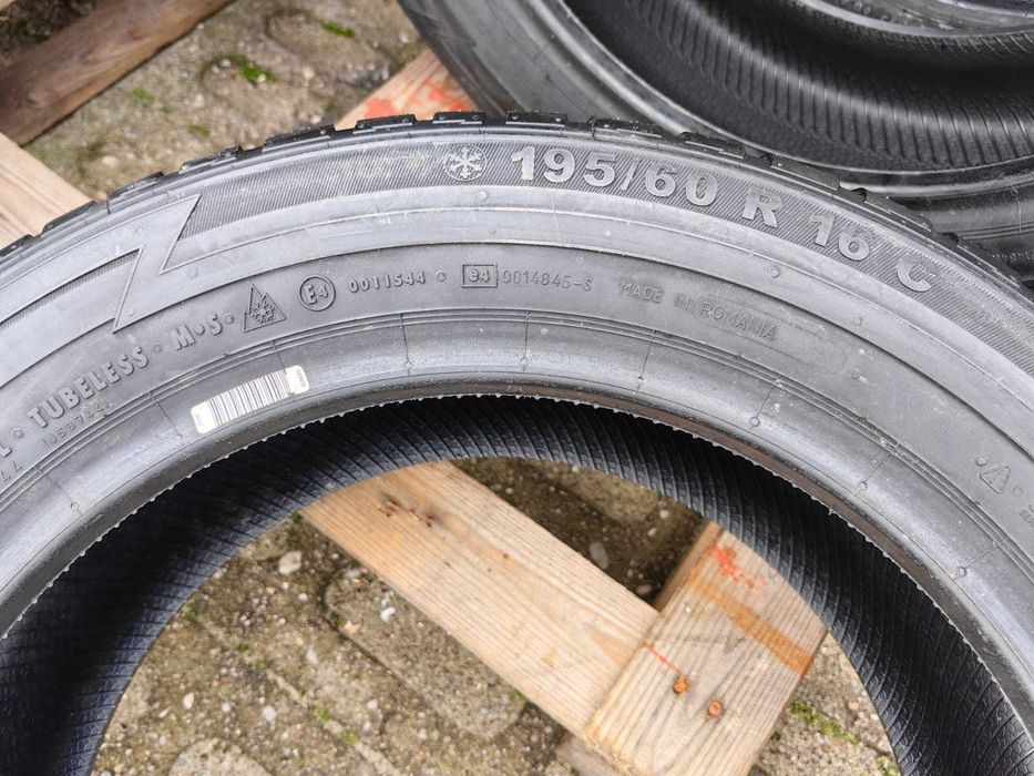Komplet 4 sztuki nowki nówki 4× opony zimowe 195/60 R16 C 99/97T 16 16" Semperit VanGrip NOWE opona zimowa zima zimówka zimówki wysyłka odbiór 24h