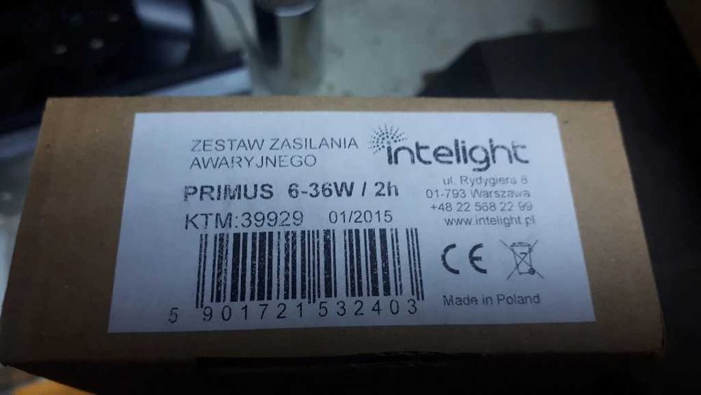 Zestaw / moduł zasilania awaryjnego Primus 6-36W/2h