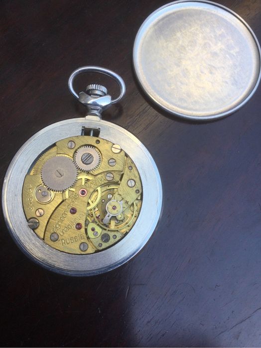 Relógio Corda Russo Molnija 5,0 cm Made in Russia