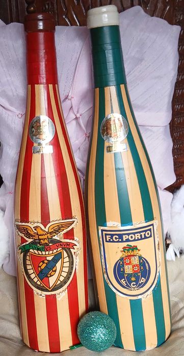Garrafas CAMPEÕES Porto e Benfica