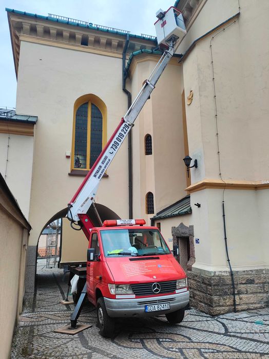 Usługi podnośnikiem koszowym zwyżka podnośnik koszowy wynajem 16-26m