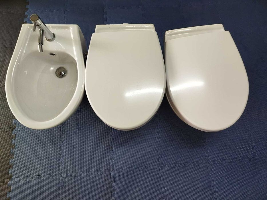 Vendo duas sanitas e um bidé com torneira | Sannidusa | NOVAS