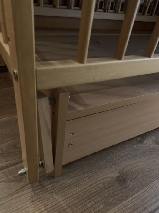 Продам дитяче ліжечко-маятник з ящиком+ матрац ортопедичний