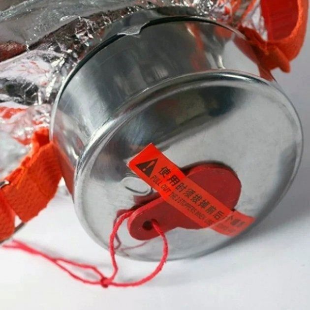 Маска протигаз із алюмінієвої фольги, панорамний протигаз Fire mask