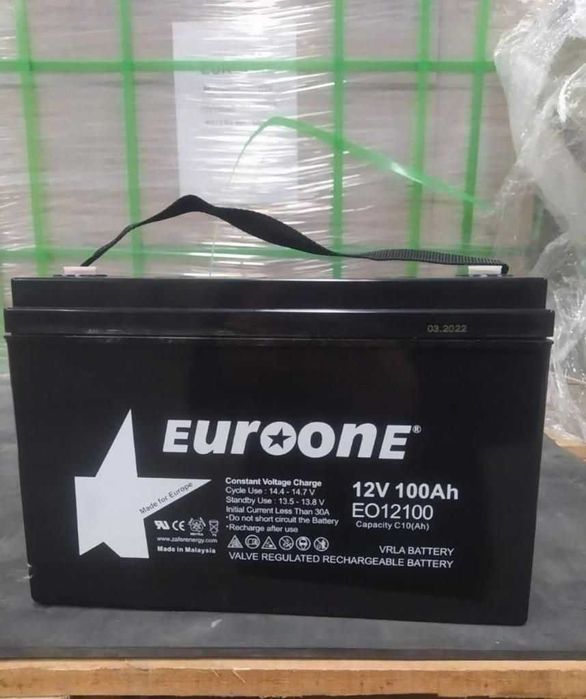 Акумулятор AGM 100 A 12 В для ІБП та інверторів