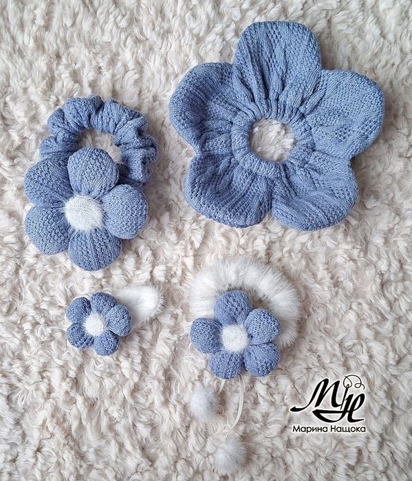 Набір прикрас для волосся + мішечок зайчик у подарунок!