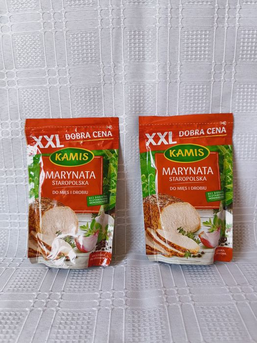 Marynata staropolska do mięs i drobiu, XXL, po 80g, dwie sztuki, Kamis
