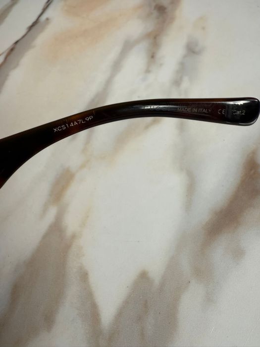 GUCCI okulary przeciwsłoneczne unisex brązowo złote