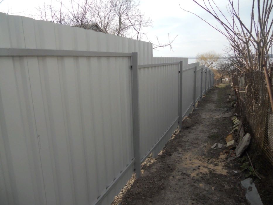 заборы из профнастила профлиста