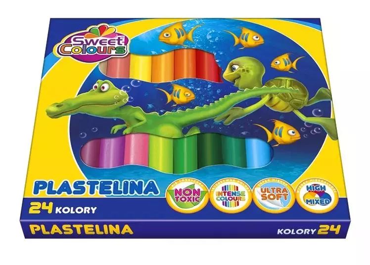 Plastelina 24 Kolory. Sweet Colours. Nowy Produkt
